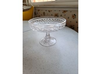 Footed Crystal Dish - Large