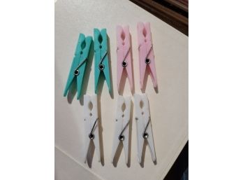 Vintage Plastic Clothespins