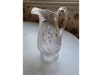 Large 9.5' Crystal Pitcher