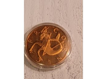 Capricorn Zodiac Coin In Case