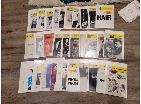 Huge Playbill Lot Each With Ticket Stubs That Cost $4!
