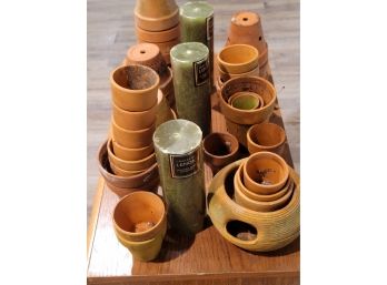 Large Collection Of Clay Pots