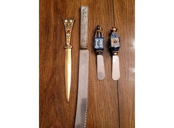 Holiday Spreaders, Letter Opener And Knife