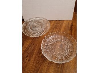 Glass Plate And Cake Plate
