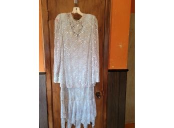 Vintage Sequined Dress Unknown Size