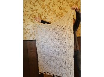 100 Cotton Indian Crocheted Throw