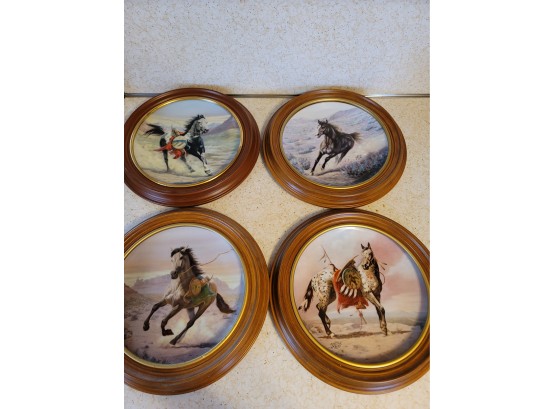 Set Of 4 Framed Plates