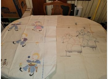 2 Vintage Baby Coverlets