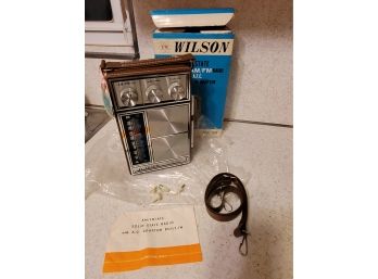Wilson Solid State AMFM Radio - Appears Never Used