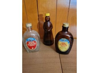 3 Syrup Bottles