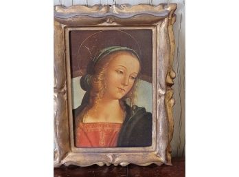 The Head Of Madonna- By Perugino