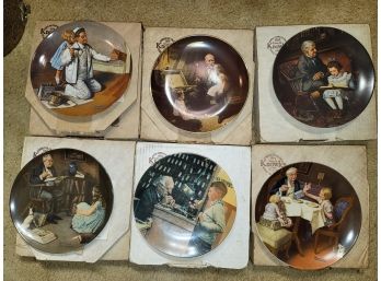 Norman Rockwell Plates By Knowles Lot #4