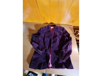Vintage Koret Purple Velvet Blazer