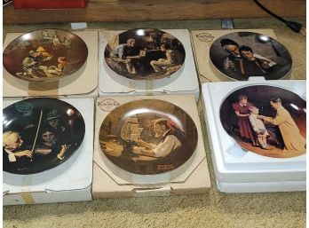 Norman Rockwell Plates By Knowle Lot #1