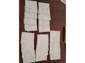 Lot Of Embroidered Napkins