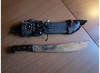 Small Sword And Machete - Both In Very Rough Shape