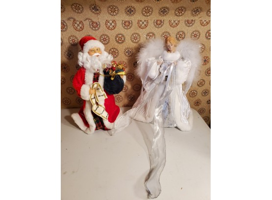 Santa And Angel Tree Toppers