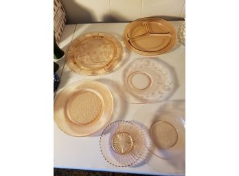 Lot Of Pink Depression Glass