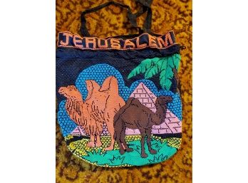 Beaded Tote Shoulder Bag From Jerusalem