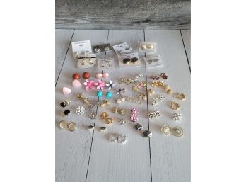 Large Clip On Earring Lot - H