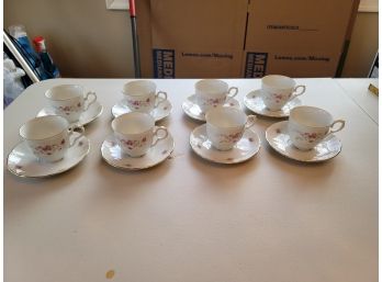 Bohemian China - Antoinette- Cup And Saucers 8 In All