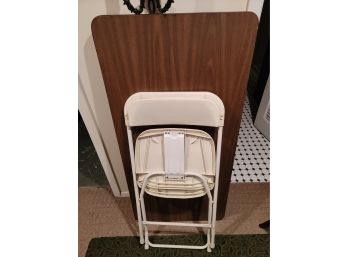 4ft Folding Table And One Folding Chair