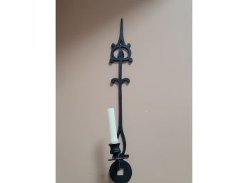 24' Wall Cast Iron Candle Holder