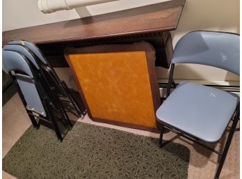 Folding Table & 4 Chairs Please Read