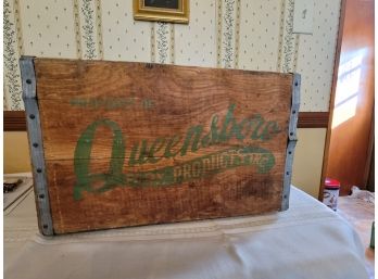 Queensboro Farm Products Wood Crate