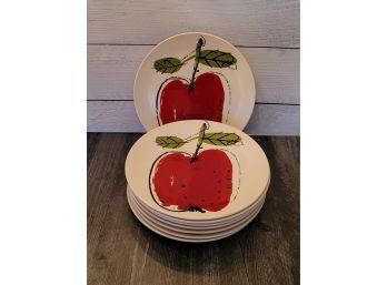 Red Poppy By Vera Dinner- 8 Plates
