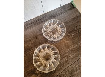 2 Glass Dishes - 6'