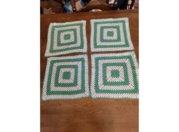 4 - Green Doilies - 12' Square