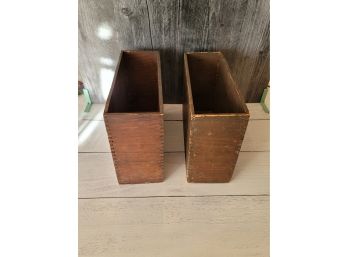 Two Wooden Boxes - 11 X 8 X 4
