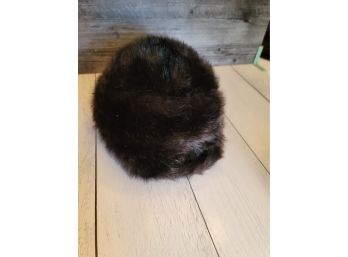 Dark Brown Faux Fur Hat