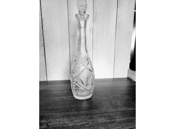 Crystal Decanter 14.5' Tall X 4' Wide