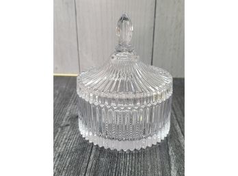 Covered Glass Candy Dish
