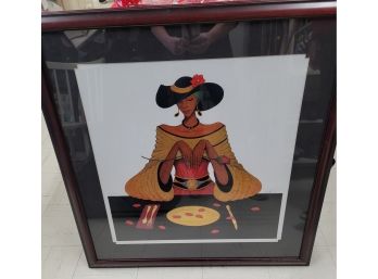 Limited Edition (499 Of 1,200) - Dining With Diva By Albert Fennel African American Artist Litho