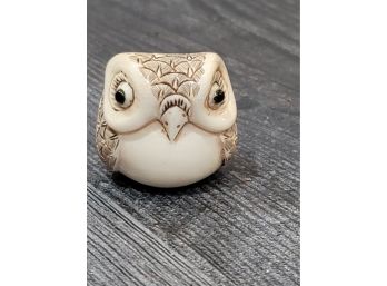 Antique Owl Netsuke - 1'