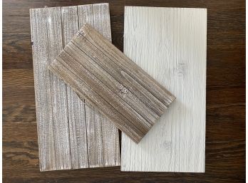 3 Hanging Wood Planks Good For Backdrop Or Decor