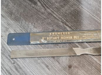 Kromedge 8' Rotary Mower File Bastard Double Cut Made In Austria