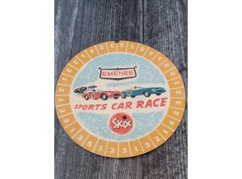 1962 Emenee Skix Game Board- 6 In 1 Sports Car Race