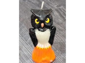 Small Halloween Owl Candle 3'