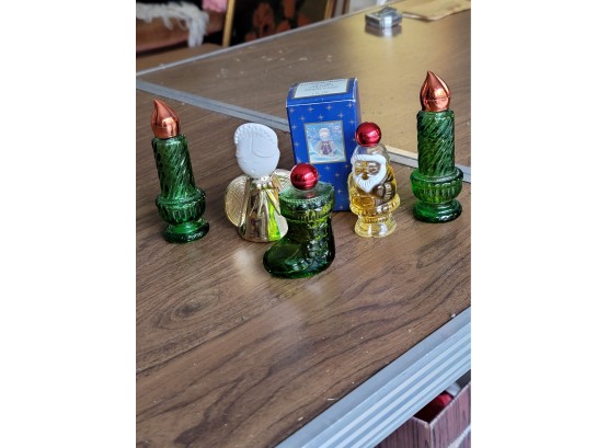 Vintage Avon Christmas Perfume Bottles