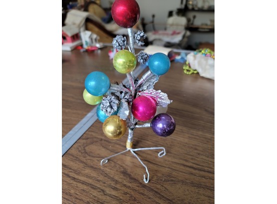 1950s Mini Christmas Ball Tree