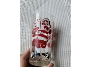 Vintage Santa Drinking Glass