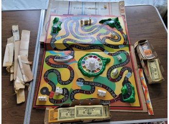 1960 Life Game - Not Complete  - Good For Parts