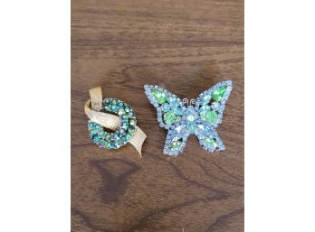 Coro And Butterfly Pins