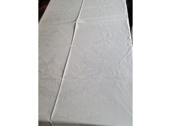69 X 84 White Tablecloth