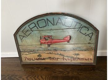 Watch Sign- Handmade Wooden Aeronautica Watch Sign