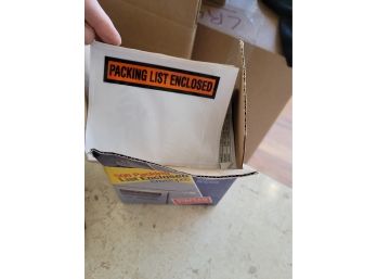 Box Of Packing List Envelopes